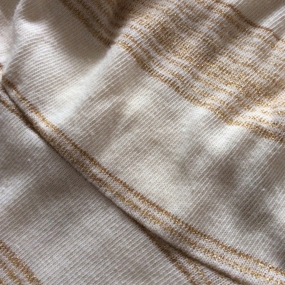 Romeo & Juliet Couture Cream & Gold Striped Dress - Picture 8 of 8